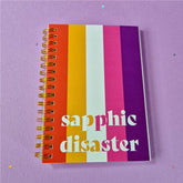 Sapphic disaster lined notebook A6 | A5